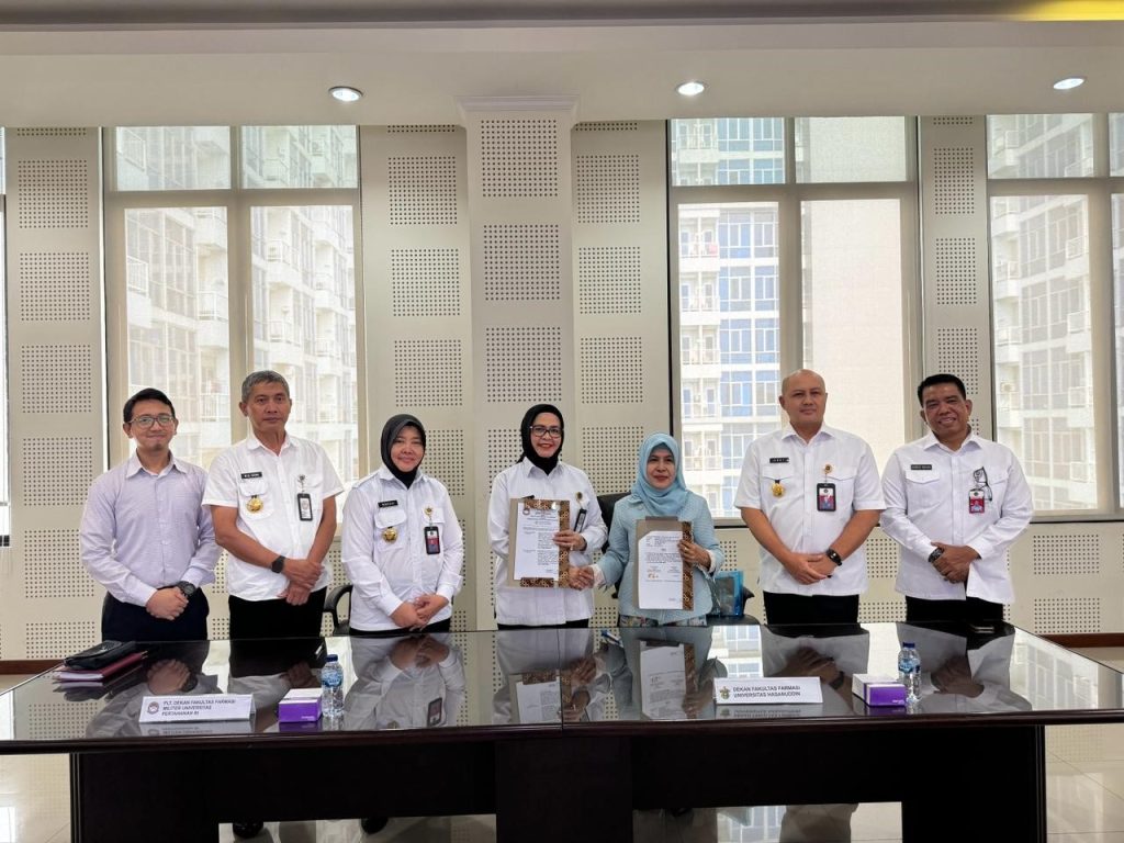 Penandatanganan Kerja Sama Strategis antara Fakultas Farmasi Militer Unhan RI dan Fakultas Farmasi Universitas Hasanuddin