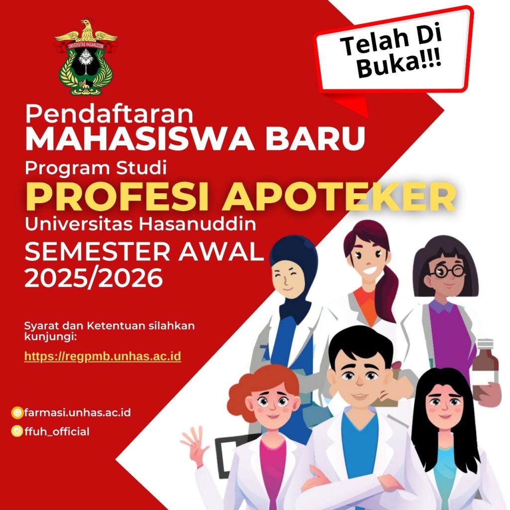 Pendaftaran Mahasiswa Baru Prodi Profesi Apoteker T.A 2025/2026