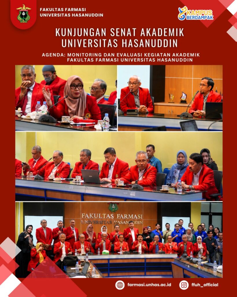 Fakultas Farmasi Unhas Sambut Kunjungan Senat Akademik Universitas Hasanuddin dalam Upaya Penguatan Mutu Akademik Berkelanjutan